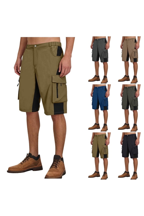 Mens Cargo Shorts Summer Short Pants Workout Athletic Shorts Pocket Dry Fit,Casual Breathable Shorts for Men Sports,Size XXXL