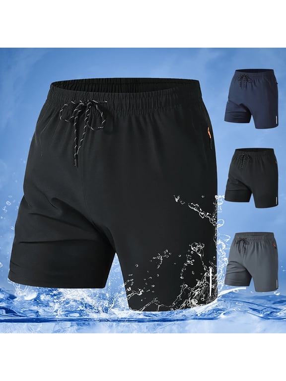 Mens Dry Fit Athletic Shorts Casual Pockets Short Pants Workout,Drawstring Breathable Summer Outdoor Shorts for Men Running,Size 27
