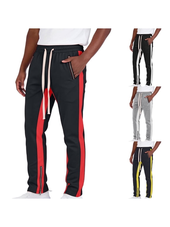 Mens Lightweight Pants Joggers Drawstring Pockets Trendy Sport Athletic Pantalones Sports Pants for Men