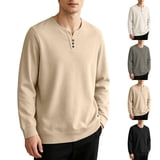 Vetsdori Mens Long Sleeve Shirts Sweatshirt Button up Pullover Outdoor ...