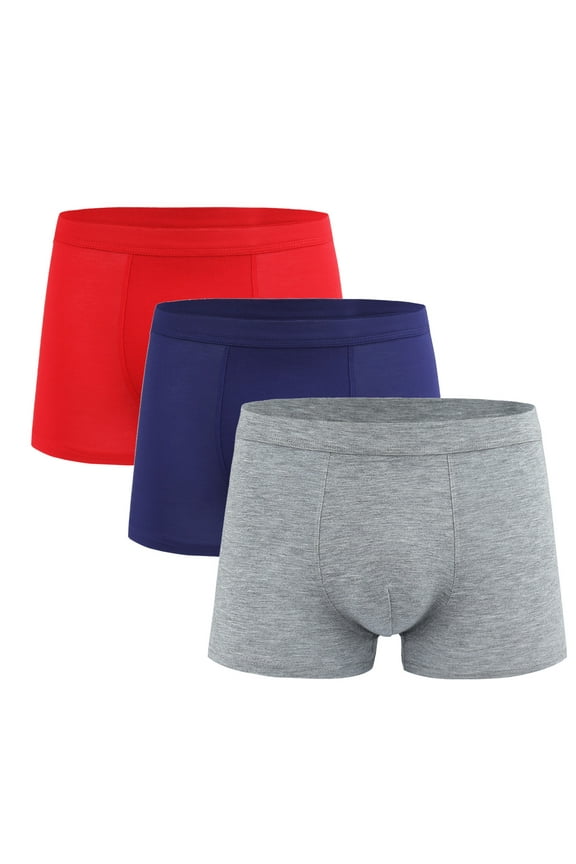 Mens Pack Underwear Boxer Briefs Shorts Ropa Hombre Soft and Cozy Trunks Calzoncillos Casual Underwear for Men