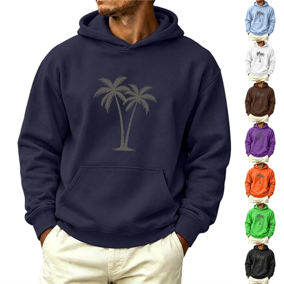 Vetsdori Mens Pocket Sweatshirts Fashion Long Sleeve Pullover Hooded Casual Hoodie Winter Graphic Stylish Tops for Men Outdoor