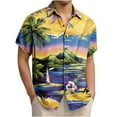 thumbnail image 1 of Vetsdori Mens Short Sleeve Shirts Button up Gift for Men Work Shirts Pockets Summer Camisas de Hombre Beach Tops Vacation Graphics T-Shirts for Men Collared,Size XXL, 1 of 5