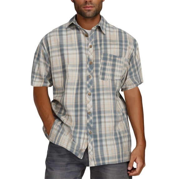 Vetsdori Mens Short Sleeve Shirts Polo Collar Dress Shirts Button down Pockets Work Summer Ropa Para Hombre Casual T-Shirts for Men Gift for Men
