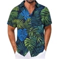 thumbnail image 1 of Vetsdori Mens Short Sleeve Shirts Summer Gift for Men Work Shirts Hawaiian Graphics Vacation Outfits Tops Collared Button down T-Shirts for Men Vintage,Size XXXXL, 1 of 4