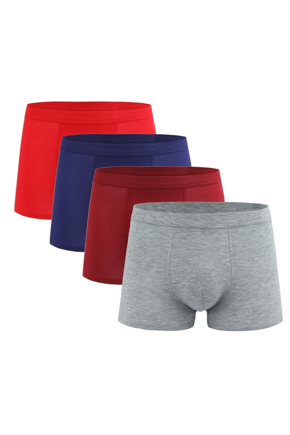 Mens Shorts Underwear Pack Trunks Ropa Hombre 4 Pieces Carsonsillos Shorts Boxer Briefs Underwear for Men Breathable