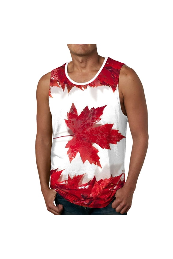 Mens Sleeveless T Shirts Athletic Sport Tank Tops Graphic,Summer Undershirts Muscle Outdoor Shirts for Men Slim Fit,L
