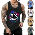 thumbnail image 1 of Vetsdori Mens Sleeveless T Shirts Workout Muscle Tank Tops Summer Crew Neck Graphic,Sport Running Shirts for Men Undershirts,L, 1 of 6
