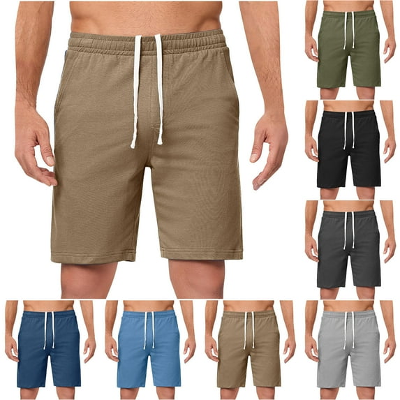 Vetsdori Mens Soccer Athletic Shorts Elastic Waist Cool Slik Short Pants Workout Pocket Casual Summer Shorts for Men Stretch
