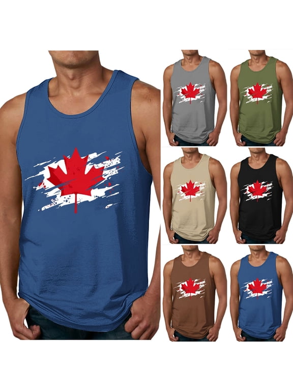Mens Summer Tank Tops Athletic T Shirts Slim Fit Sleeveless Muscle Graphic,Undershirts Casual Tanks for Men Running,S