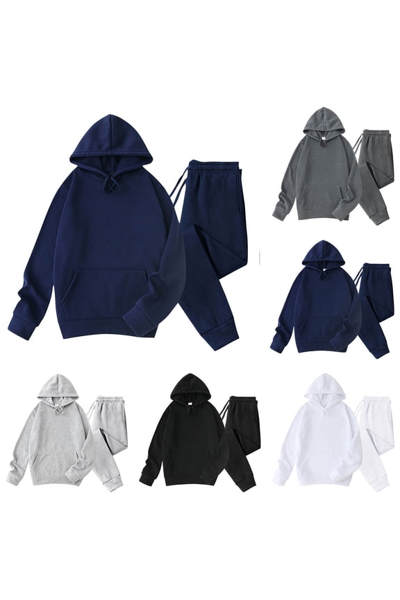 Mens Sweatsuits 2 Piece Set with Hoodie,Tracksuits 2pcs Sets Mens,Loungewear Pollover Casual Workout Outfits Running Sports Athletic Gym Pocket Fleece Warm,Hoodies and Sweatpants for Men
