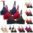 thumbnail image 1 of Vetsdori Minimizer Everyday Bras for Women Soft Wireless Bralette 3 Pack No Padding,Lightweight Womens Bras, 1 of 6