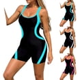 thumbnail image 1 of Vetsdori One Piece Swimsuits for Women Tankini Strap Swimwear Patchwork Color,Swim Dress Trajes De Bano Mujer Padded Wireless Ladies Bath Suits Outfits, 1 of 9