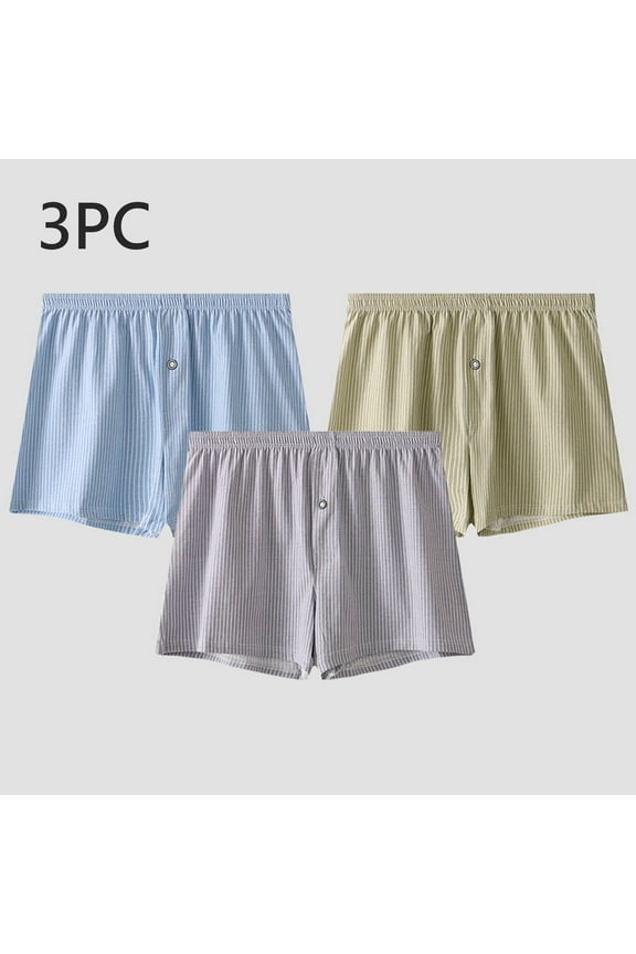 Pack Underwear for Men Boxer Briefs 3 Pieces Ropa Hombre Cotton Soft and Cozy Trunks Breathable Shorts Mens Underwear Casual