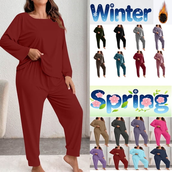 Vetsdori Pajamas Sets for Women Plus Size Home Nightwear Loungewear Sleepwear Lightweight Womens Pajamas Home