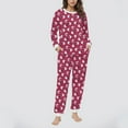 thumbnail image 1 of Vetsdori Pockets Pajamas Sets for Women Fleece Nightwear Home Sleepwear Loungewear Long Sleeved Tops and Pants Womens Pajamas Holiday, 1 of 6