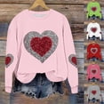 thumbnail image 1 of Vetsdori Womens Valentine Sweatshirts Pullover Plus Size Tops Gifts for Girlfriend Valentine's Days Crew Neck Sweatshirts for Women Cute, 1 of 5