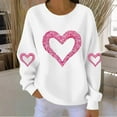 thumbnail image 1 of Vetsdori Pullover Sweatshirts for Women Valentine Winter Shirts Crew Neck Valentine's Days Womens Sweatshirts, 1 of 4