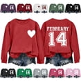 thumbnail image 1 of Vetsdori Pullover Sweatshirts for Women Valentine's Days Shirts Valentine Crew Neck Graphic, Womens Sweatshirts Gifts for Girlfriend, 1 of 6