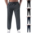 thumbnail image 1 of Vetsdori Quick Dry Pants for Men Sport Breathable Pockets Athletic Joggers Elastic Waist Ice Silk Trendy Mens Track Pants Drawstring, 1 of 6