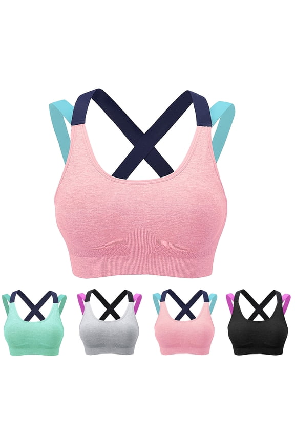 Racerback Sports Bras for Women Push up Bralette Yoga No Padding,Summer Soft Womens Bras Lightweight