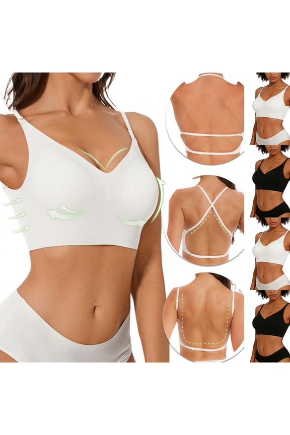 Racerback Sports Bras for Women Wirefree Push up Bralette Padded Workout,Soft Womens Bras Lightweight