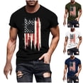 thumbnail image 1 of Vetsdori Red White and Blue Tshirts for Men Casual Independence Day Pullover Summer Short Sleeve American Flag Fourth of July,Patriotic Mens Tops Crew Neck, 1 of 6