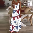 thumbnail image 1 of Vetsdori Red White and Blue Maxi Dress for Women's Summer 4th of July Slip Dress American Flag Backless Casual,Tank V-Neck Womens Dresses Outfits, 1 of 5