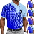 thumbnail image 1 of Vetsdori Short Sleeve Shirts for Men Polo Summer Pullover Office Gift for Men Button up Print Mens T-Shirts Casual, 1 of 6