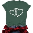 thumbnail image 1 of Vetsdori Short Sleeve Shirts for Women Cute Pullover Young Adult Gifts for Wife Summer Blouse Workout Cotton,Graphic Valentines Ladies Tops Casual, 1 of 8