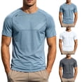 thumbnail image 1 of Vetsdori Short Sleeve T-Shirts for Men Sport Quick-dry Pullover Breathable Travel Round Neck Printed Casual Mens Tops Summer, 1 of 6