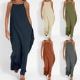 thumbnail image 1 of Vetsdori Sleeveless Maxi Dresses for Women Summer Slip Dress Shirt Dress Tank,Cotton and Linen Square Neckline Solid Color Ladies Dress Casual, 1 of 9