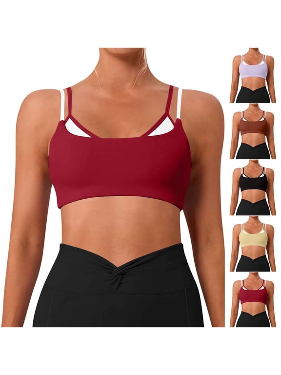 Sports Bras for Women No Underwire Bralette Padded Soft,Workout Womens Bras Casual