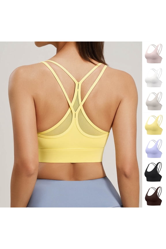 Sports Bras for Women Yoga Racerback Bralette Wirefree Padded,Lightweight Womens Bras Summer