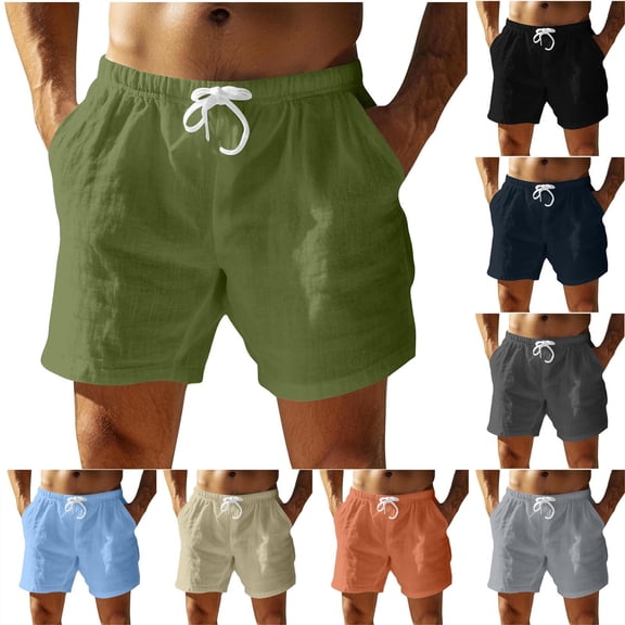 Vetsdori Summer Shorts for Men Pocket Athletic Pull-On Lightweight Swim Shorts Breathable,Casual Mens Beach Shorts Style