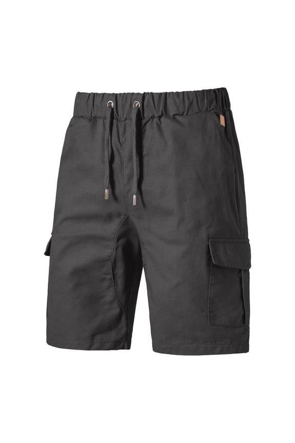 Summer Shorts for Men Relaxed Fit Cargo Short Pants Cotton Athletic,Workout Fashion Elastic Waist Style Mens Shorts