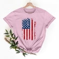thumbnail image 1 of Vetsdori Summer T Shirts for Women American Flag Short Sleeve Pullover Red White and Blue 4th of July Graphic Independence Day , Casual Red White and Blue Womens Tops Fashion, 1 of 6