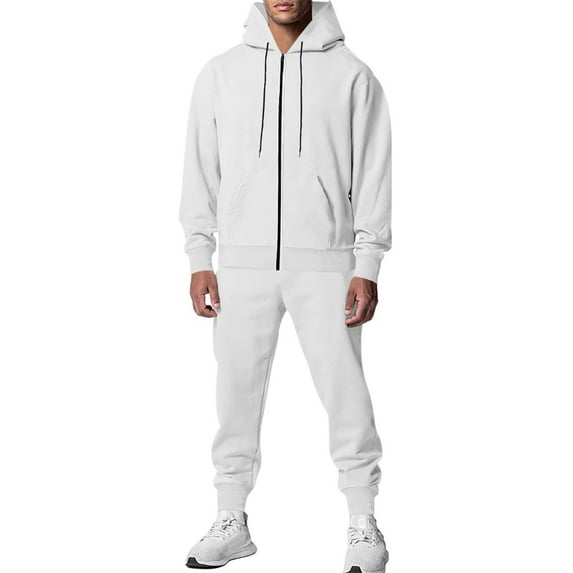 Vetsdori Sweat Suit 2 Piece Sets Mens,Mens Track Suits 2 PCS Set Hoodies,Loungewear Casual Workout Outfits Sports Athletic Gym Pocket Fleece Warm,Hooded Sweatshirts and Sweatpants for Men