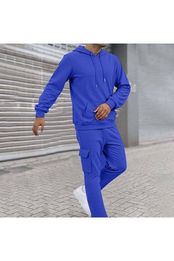 Sweat Suits for Men 2 Piece With Hoodie,Track Suit Set,Pocket Loungewear Casual Workout Outfits Drawstring Sports Athletic,Hoodies and Joggers for Men