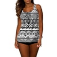 thumbnail image 1 of Vetsdori Tankini Swimsuits for Women 2 Piece Bathing Suits Padded Holiday,Striped Casual Summer Womens Swimwear Modest, 1 of 8