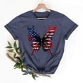 thumbnail image 1 of Vetsdori USA Years Anniversary T Shirts for Women Patriotic Casual Pullover Graphic 4th of July,Red White and Blue Short Sleeve Independence Day Crew Neck Womens T-shirts Summer, 1 of 7