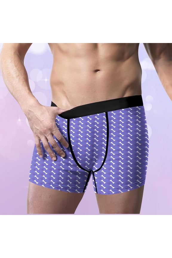 Underwear for Men Boxers Holiday Cozy Valentines Trunks Soft Ropa Hombre Heart Print Mens Boxer Briefs Elastic Waist