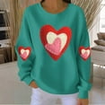 thumbnail image 1 of Vetsdori Valentine Sweatshirts for Women Crew Neck Valentine's Days Shirts Spring Pullover Holiday Womens Sweatshirts Gifts for Girlfriend, 1 of 4