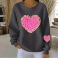 thumbnail image 1 of Vetsdori Valentine Sweatshirts for Women Winter Valentine's Days Shirts Pullover Gifts for Girlfriend Love Heart Womens Sweatshirts, 1 of 4
