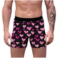 thumbnail image 1 of Vetsdori Valentine's Day Underwear for Men Casual Soft Cozy Boxers Trunks Elastic Waist Ropa Hombre Mens Boxer Briefs Gift for Men, 1 of 7