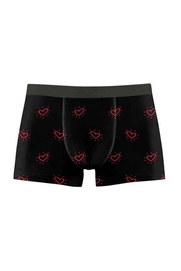 Valentines Underwear for Men Holiday Trunks Cozy Boxers Ropa Hombre Elastic Waist Soft Mens Boxer Briefs Gift for He