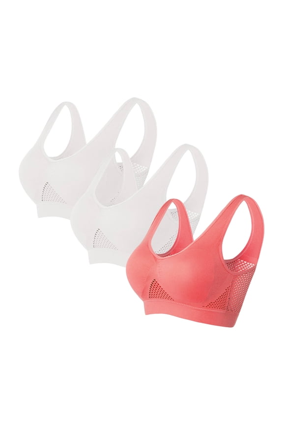 Wireless Sports Bras for Women Plus Size Bralette Bra Padded Pullover Lightly Seamless Breathable Womens Underwear Cozy, Size S
