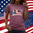 thumbnail image 1 of Vetsdori Women's Fourth of July T Shirts Red White and Blue Summer Pullover Graphic Independence Day USA Years Anniversary Short Sleeve,Crew Neck Fashion Blouses for Women Casual, 1 of 7
