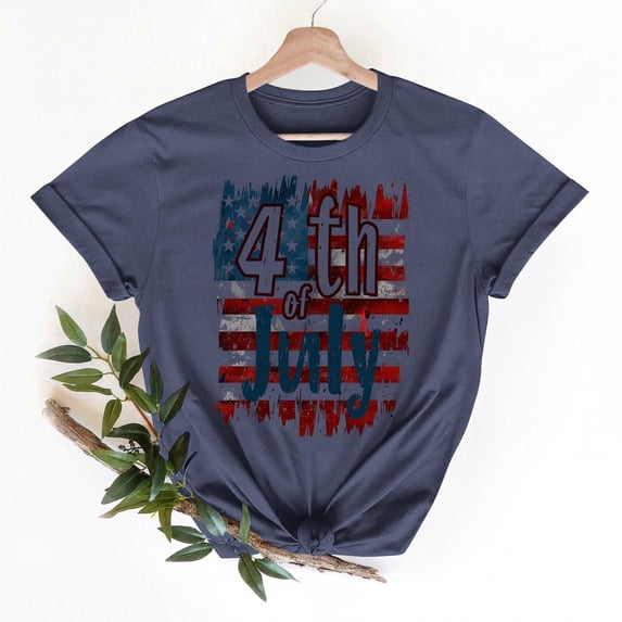 Vetsdori Women's Red White and Blue Shirts Patriotic Short Sleeve Pullover July 4th USA Years Anniversary Casual Graphic,Summer Fashion Blouses for Women Independence Day