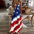 thumbnail image 1 of Vetsdori Women's Summer Maxi Dress Red White and Blue Tank Slip Dress 4th of July Graphic Party,Backless Holiday Dress for Women Ankle Length, 1 of 8